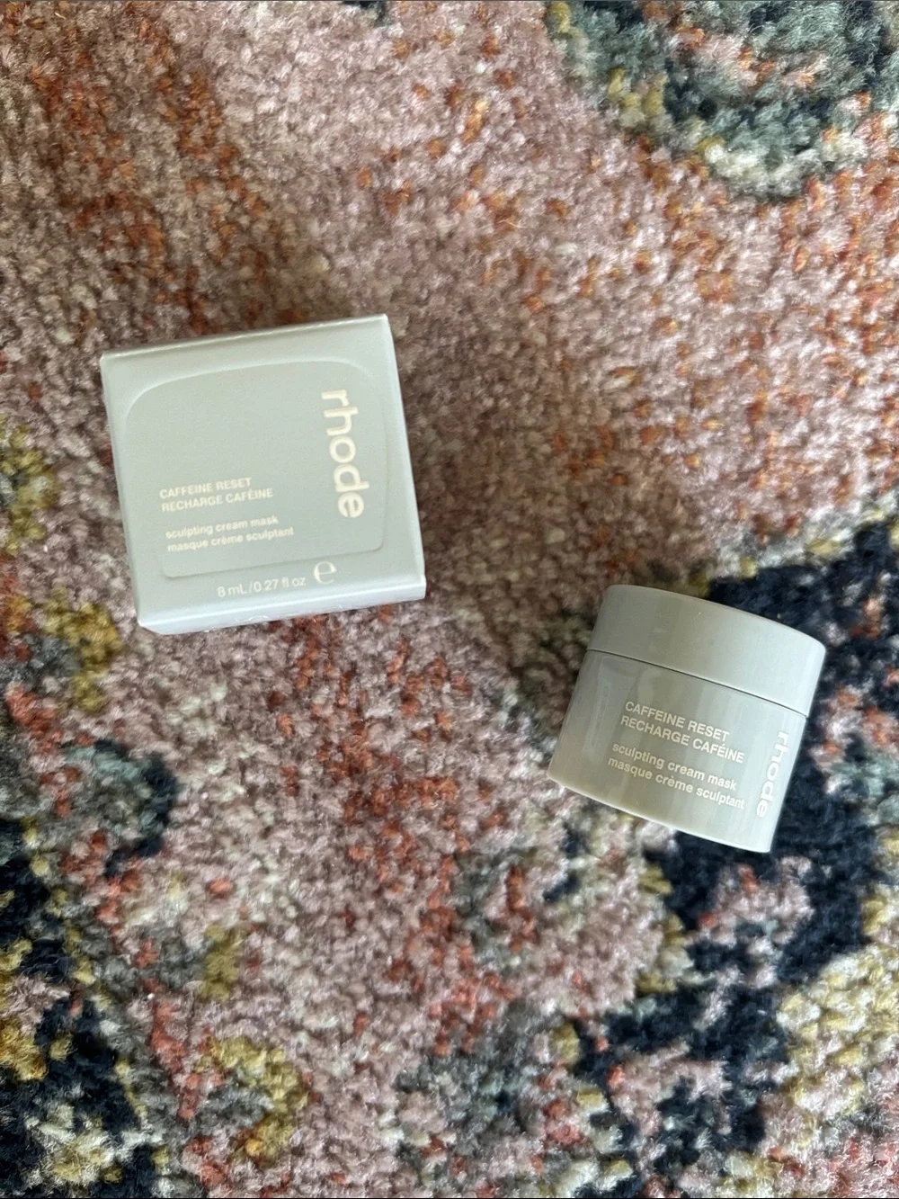 Rhode Caffeine Reset Sculpting Cream Mask Deluxe Sample Glow Depuff Lift NEW